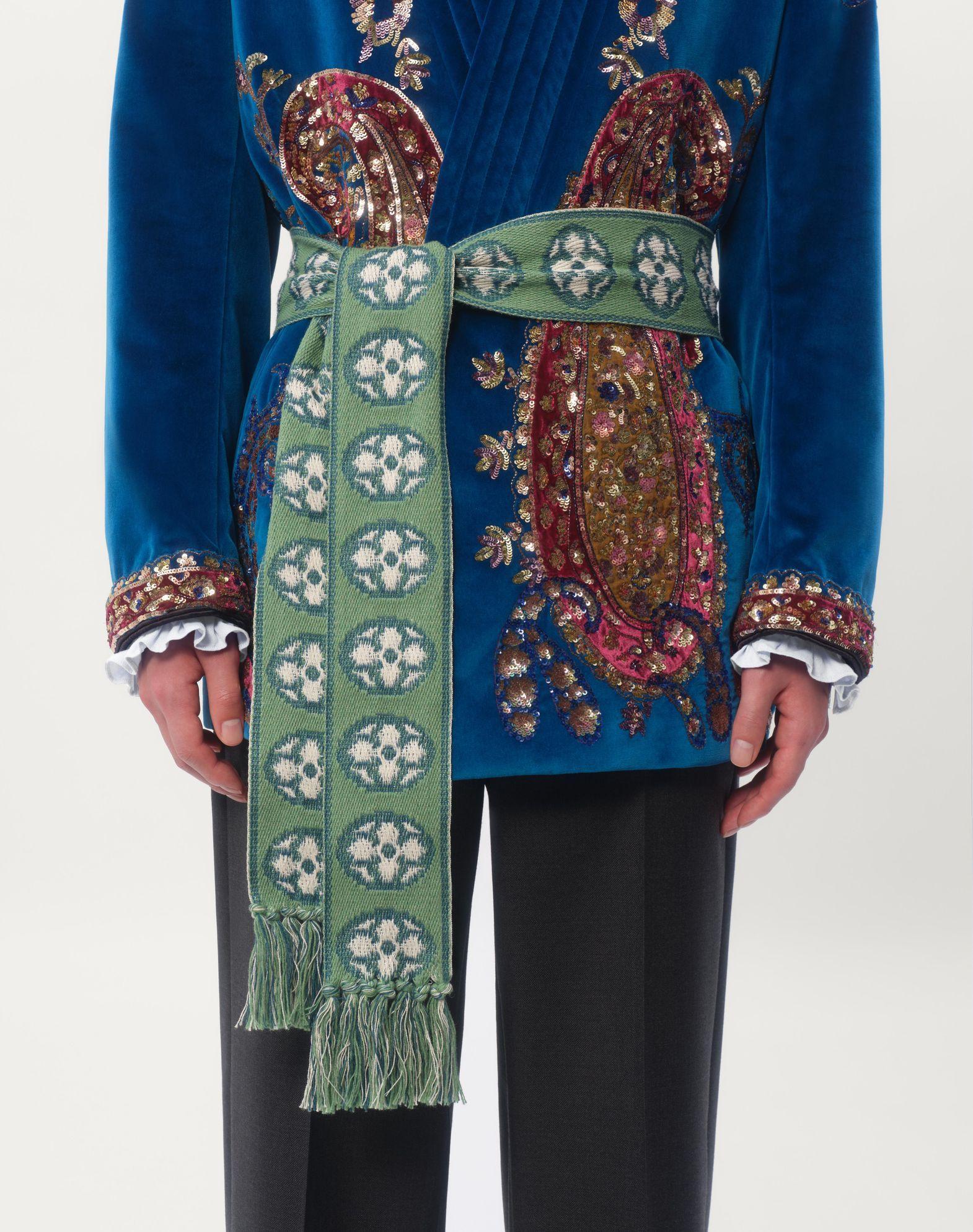 Antibes Cotton Scarf With Fringe Product Image