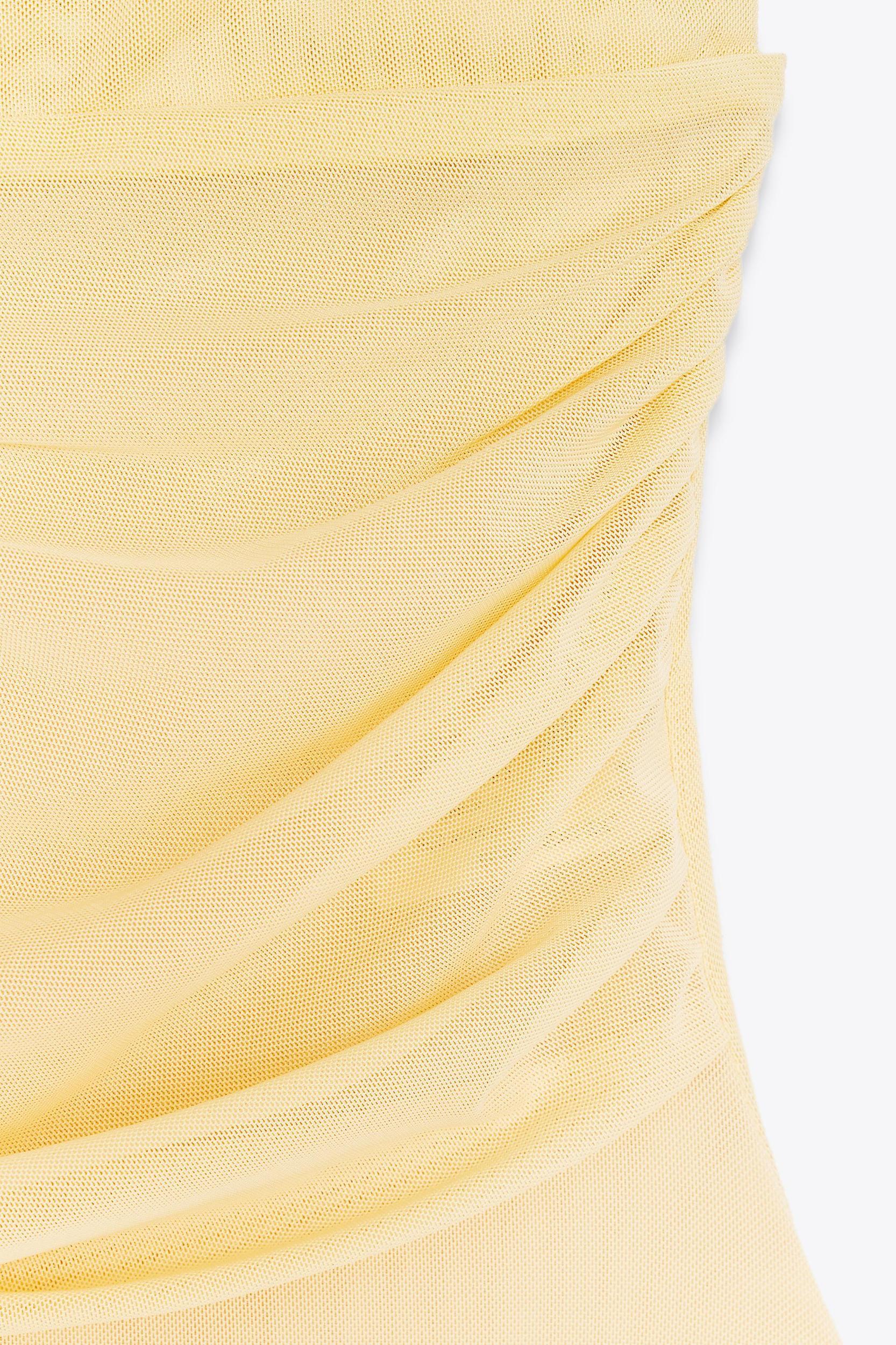 DRAPED TULLE BODYSUIT Product Image