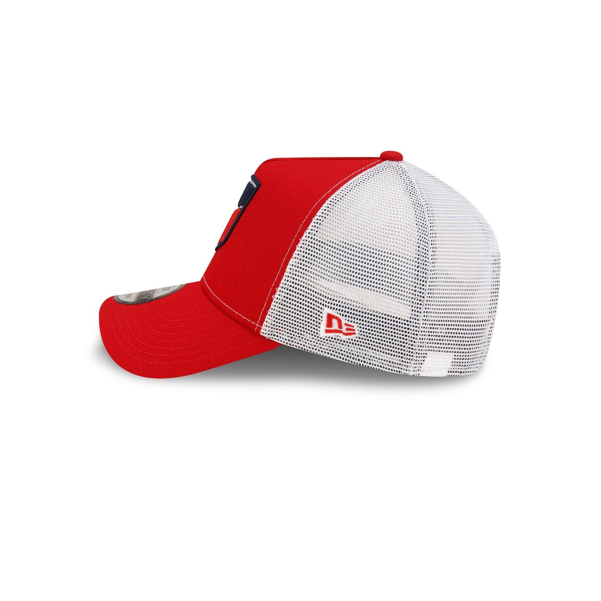 US Soccer Red 9FORTY A-Frame Trucker Hat Male Product Image