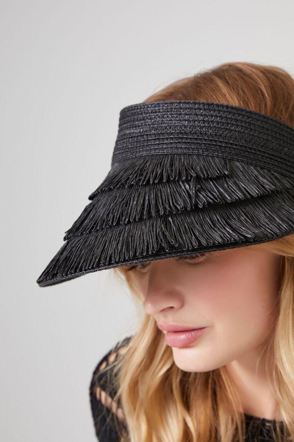 Fringe Straw Sun Visor | Forever 21 Product Image