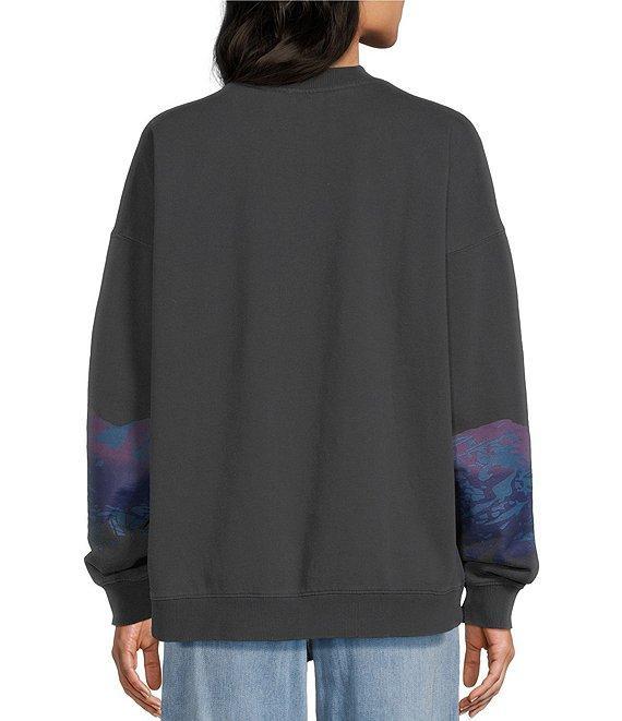 Roxy Lineup Oversized Crew Neck Sweatshirt Product Image