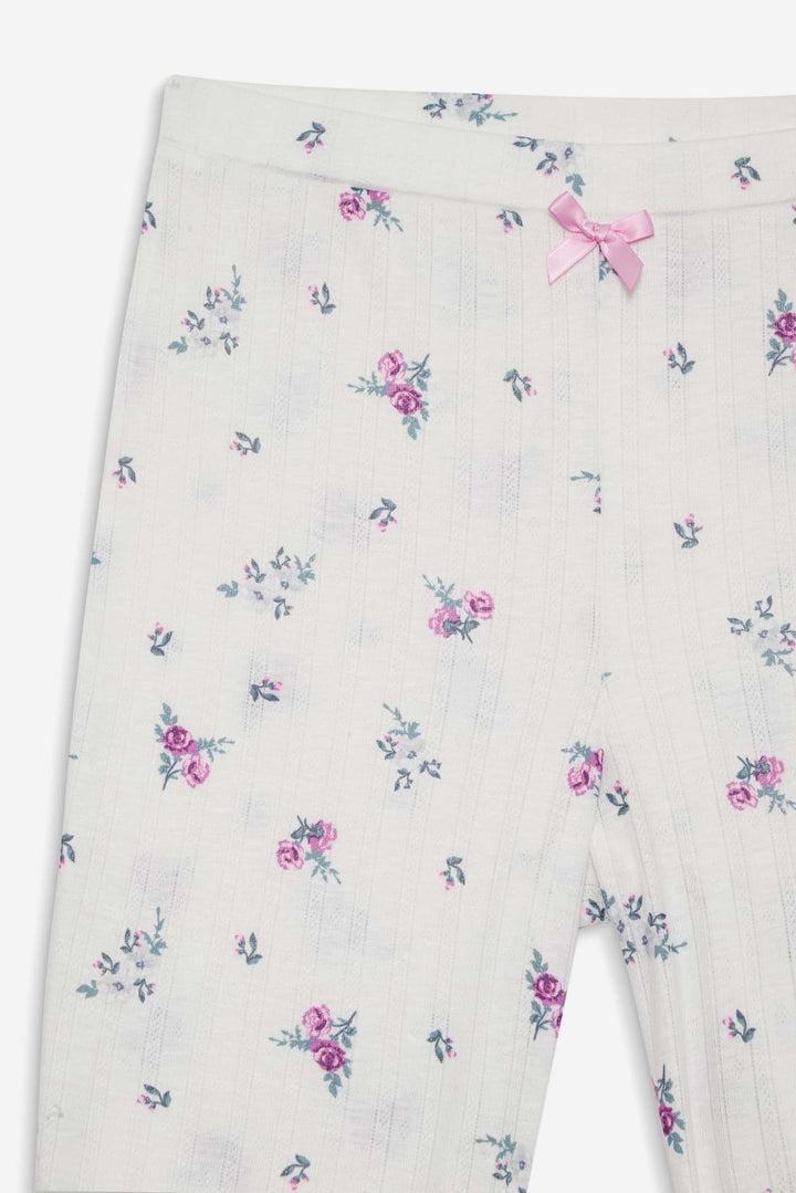 Pointelle Sleep Set — White Product Image