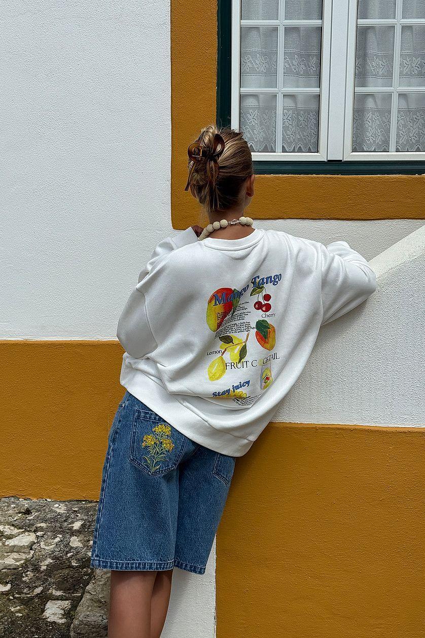 Oversized Printed Sweatshirt Product Image