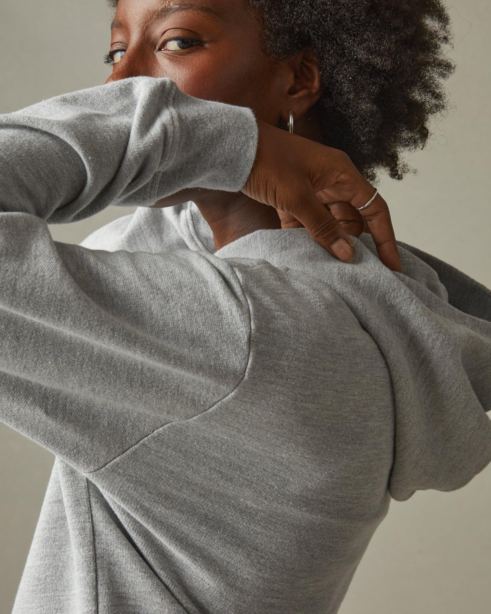 Women's French Terry Pullover Hoodie - Ash Heather Female Product Image