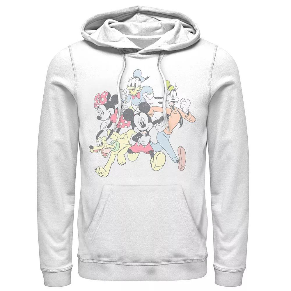 Disney's Mickey & Friends Men's Group Shot Running Portrait Hoodie,  Product Image