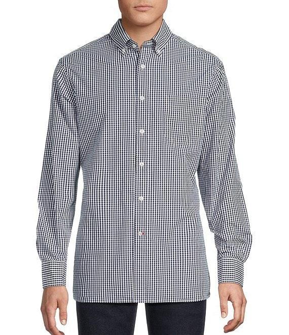 Cremieux Blue Label Gingham Poplin Long Sleeve Woven Shirt Product Image