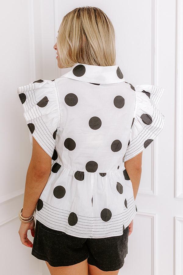 Spot On Peplum Top Product Image