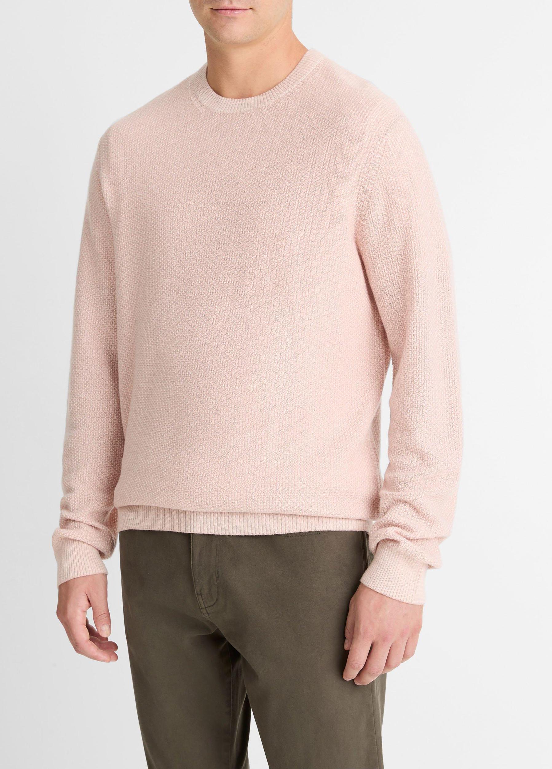 Geo-Jacquard Wool-Blend Crew Neck Sweater Product Image