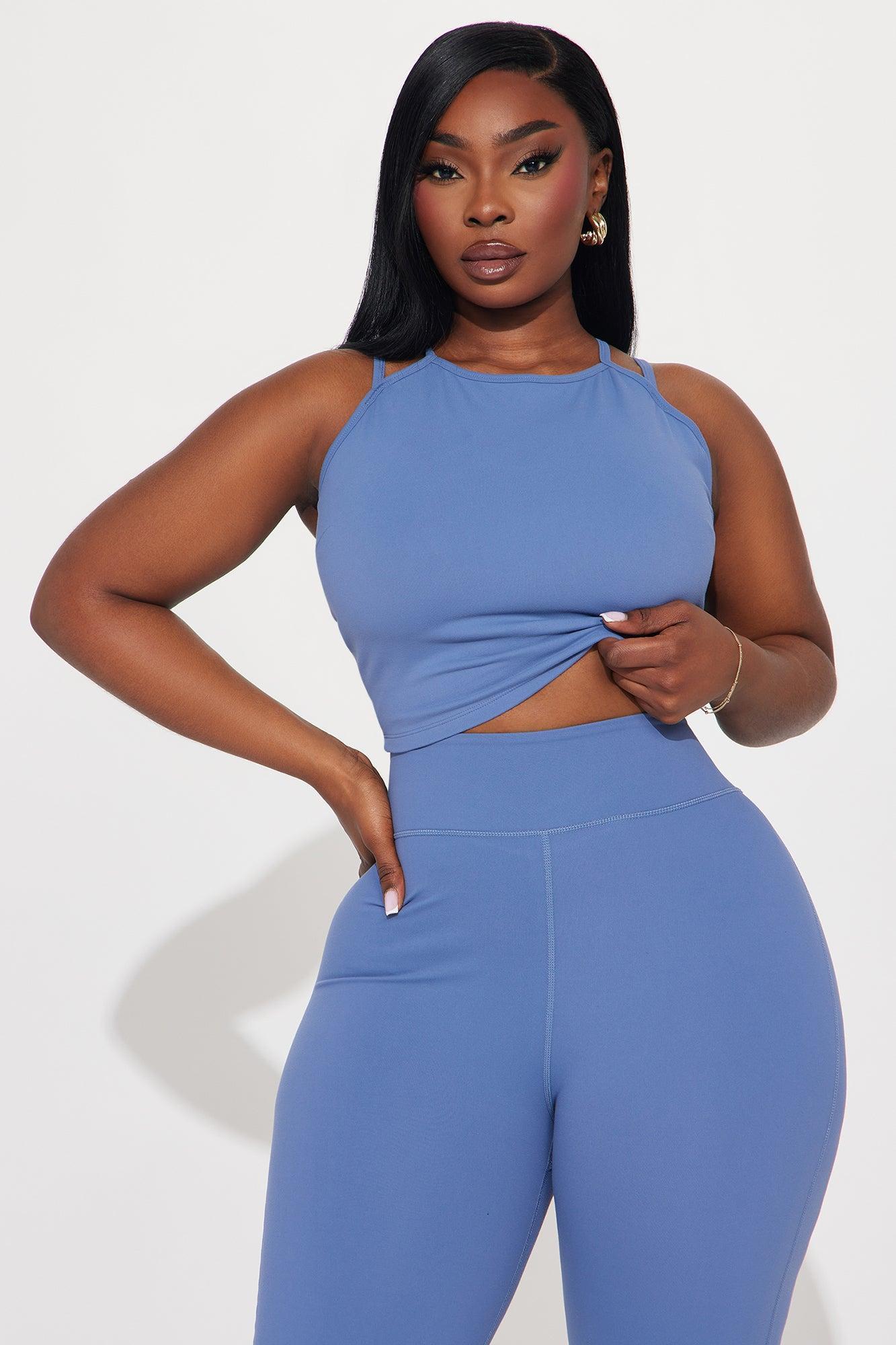 Tone Up Super Soft Active Top - Slate Blue Product Image