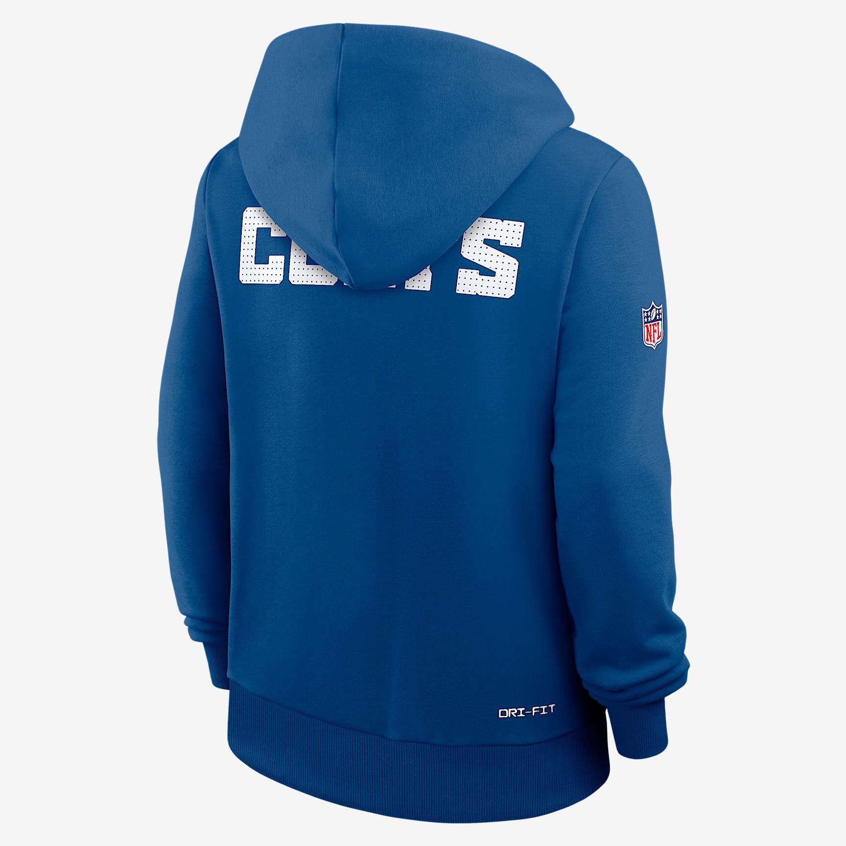 Indianapolis Colts Sideline Nike Womens Dri-FIT NFL Pullover Hoodie | 03C34LB98-A0M Product Image