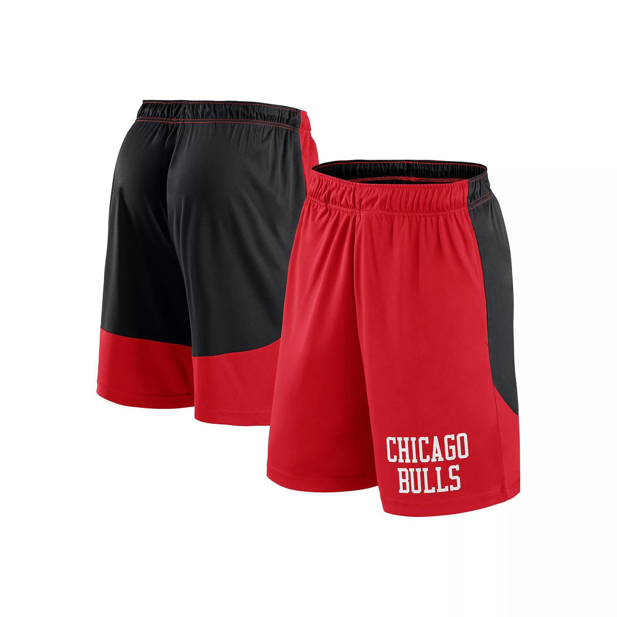 Men's Red/Black Chicago Bulls Launch Performance Shorts, Size: Large Product Image