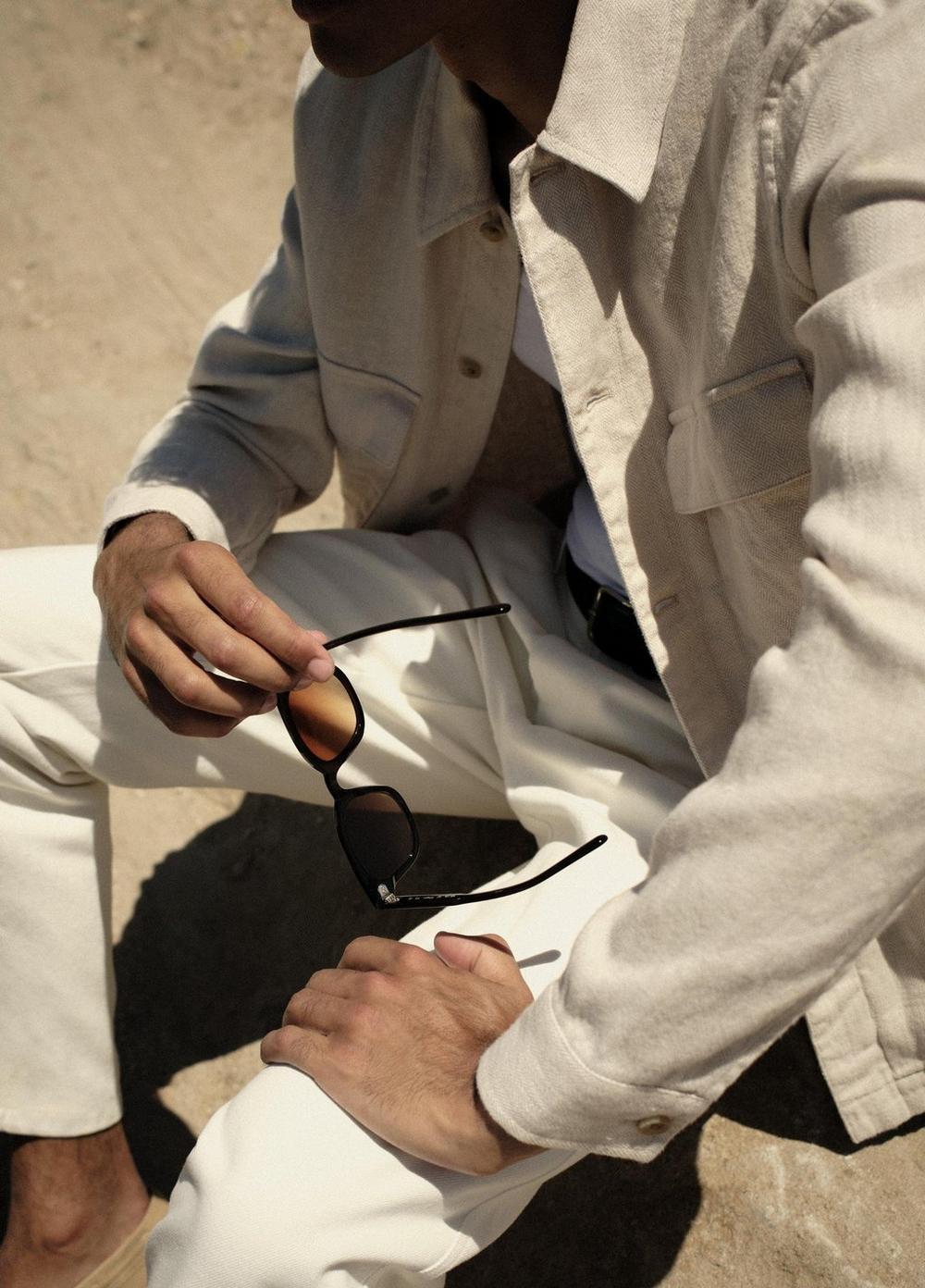 Herringbone Linen-Cotton Shirt Jacket Product Image