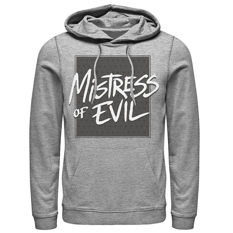 Disney's Maleficent Mistress Of Evil Text Men's Hoodie, Size: Large, Athletic Grey Product Image