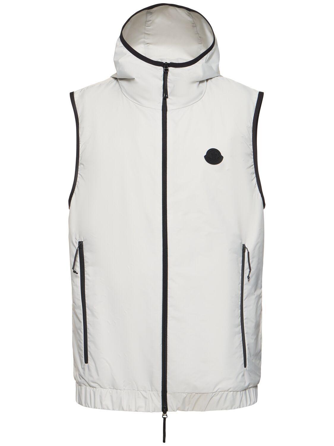 MONCLER Vallese Nylon Vest In Neutrals Product Image