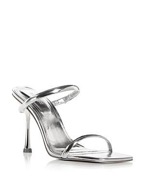 Womens Siren Bombe 95MM Metallic Leather Stiletto Sandals Product Image