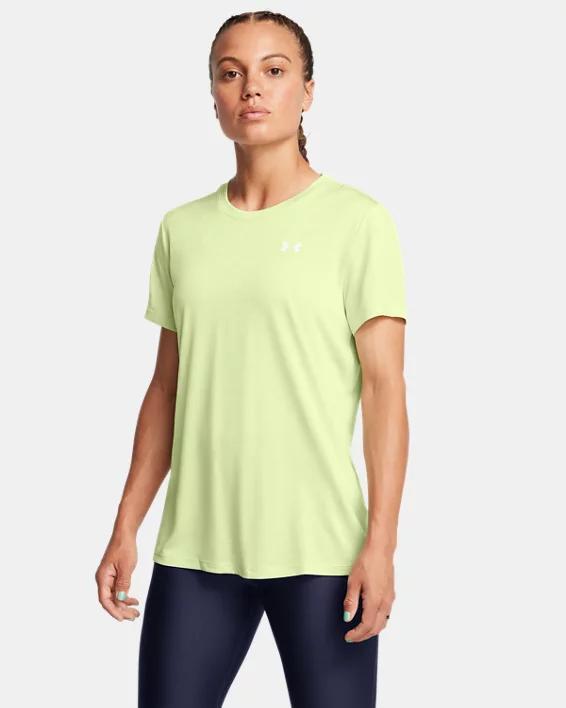 Women's Under Armour Tech™ Short Sleeve Tee, Size: XL, Black Heathered Product Image