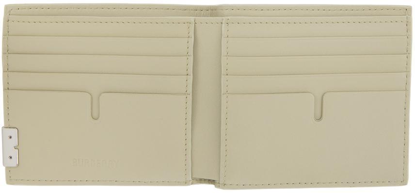 BURBERRY Beige B Cut Bifold Wallet In Hunter Product Image