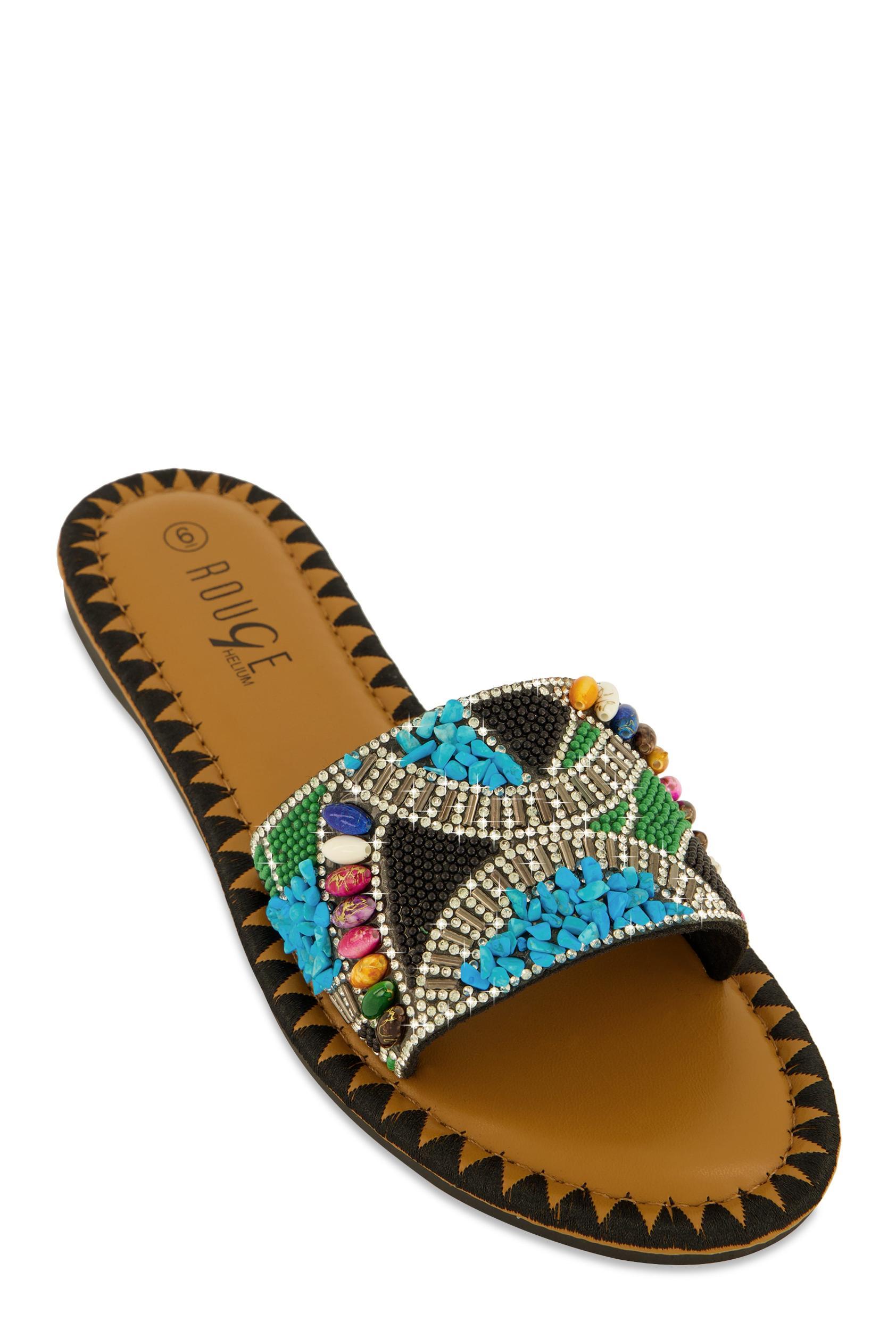 Womens Bohemian Slide Sandals Product Image