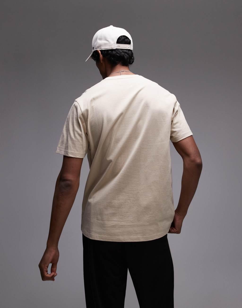 Topman regular fit t-shirt in stone Product Image