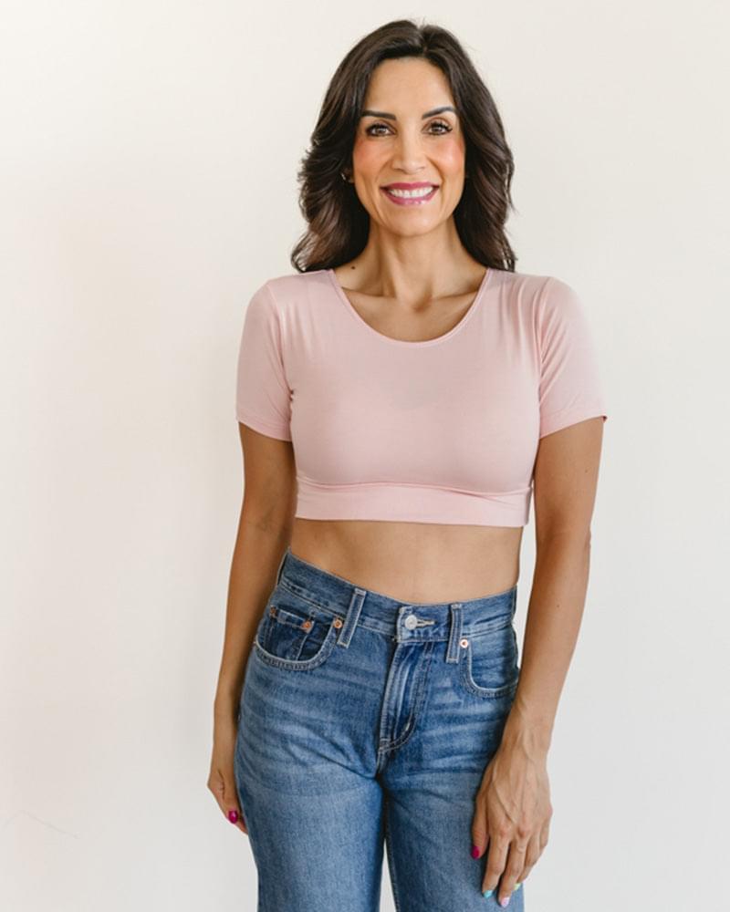 HALFTEE Layering Fashions Classic Boyfriend Halftee Female Product Image