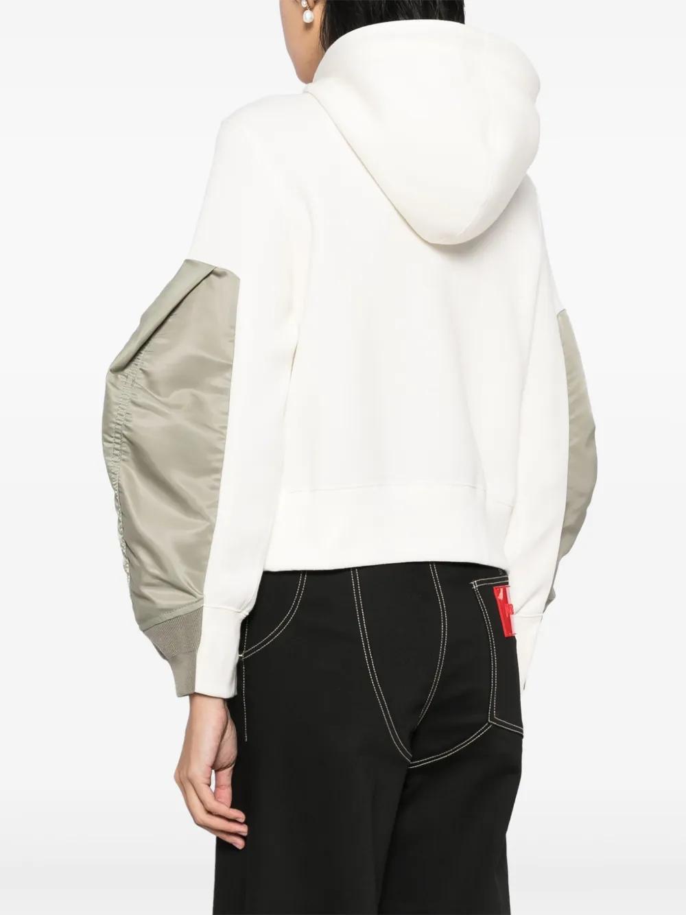 SACAI Panelled Jacket In White Product Image