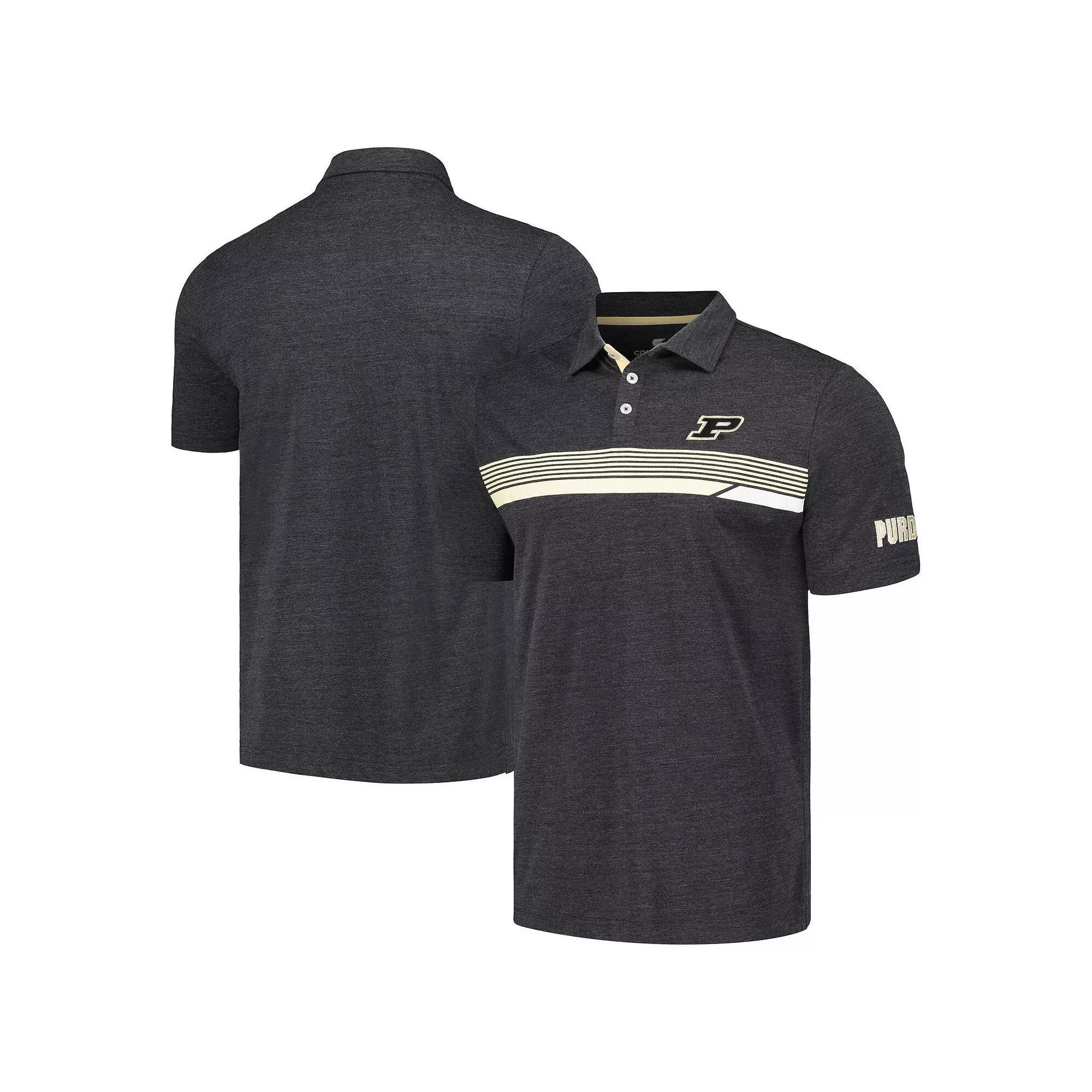 Men's Colosseum  Charcoal Purdue Boilermakers No Problemo Polo, Size: 3XL Product Image