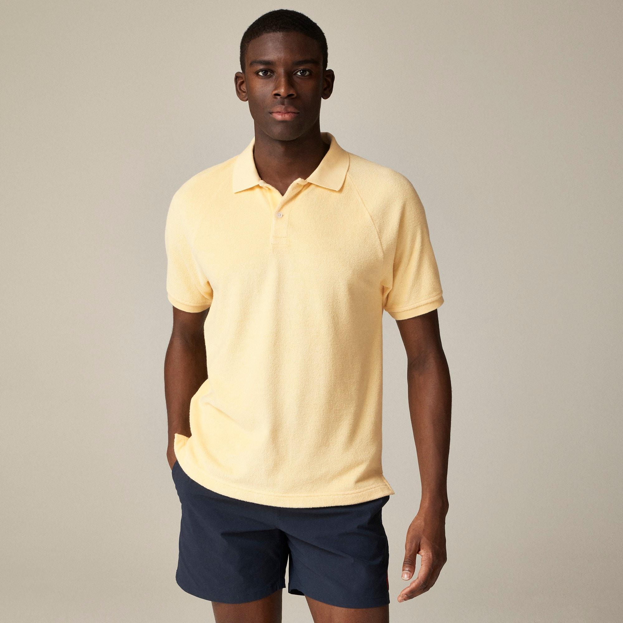 Terry cloth polo shirt Product Image