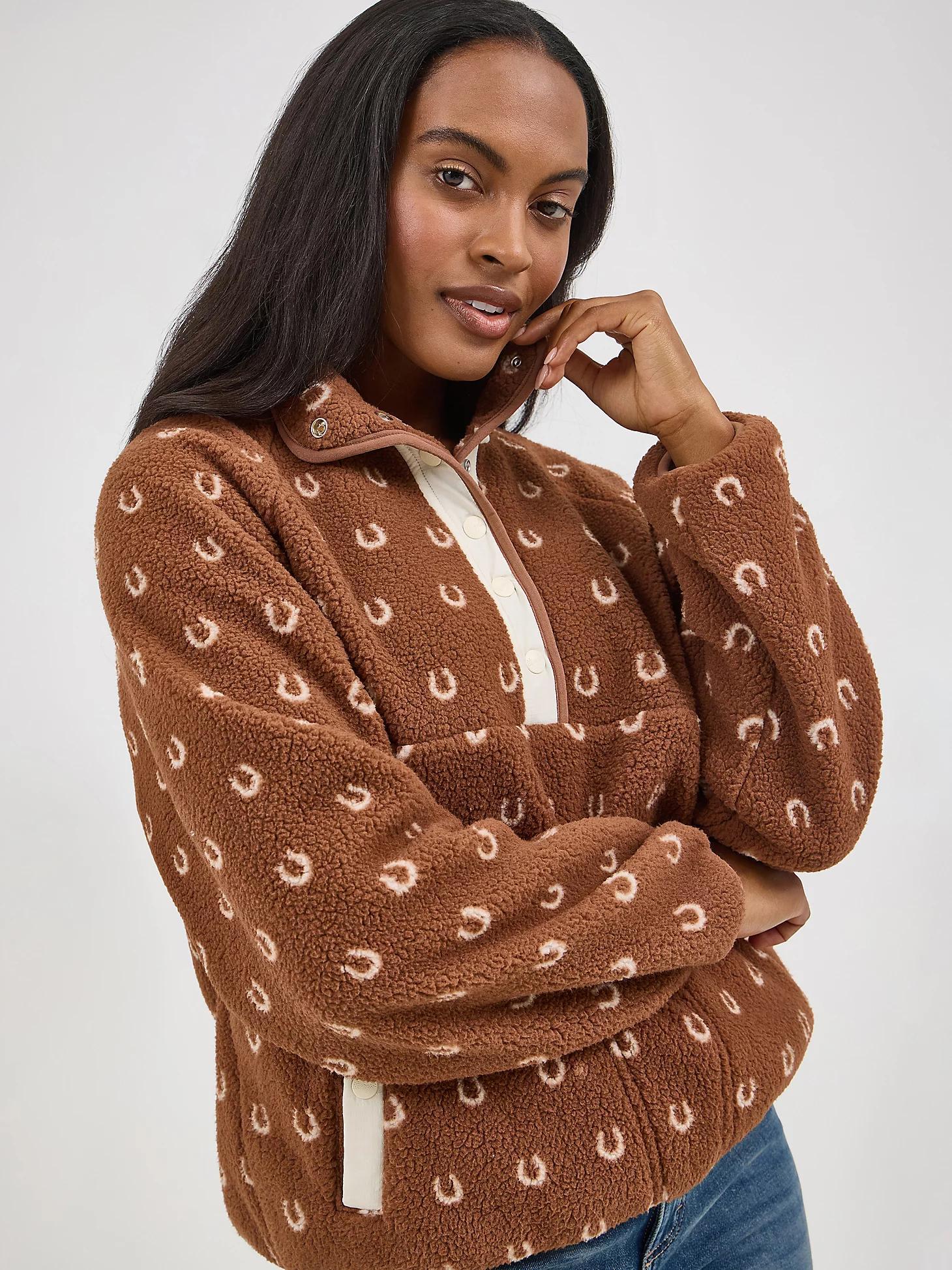 Women's Wrangler Retro® Half-Snap Sherpa Pullover Product Image