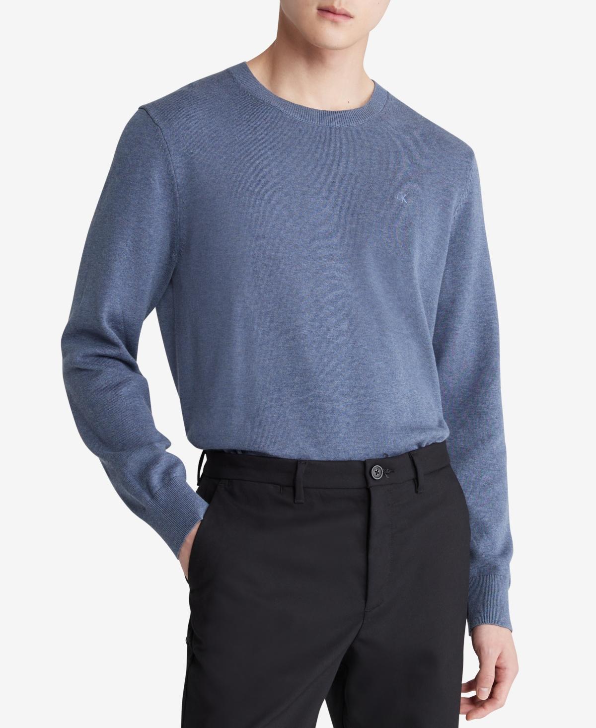 Calvin Klein Mens Smooth Cotton Sweater - Purple - M Product Image