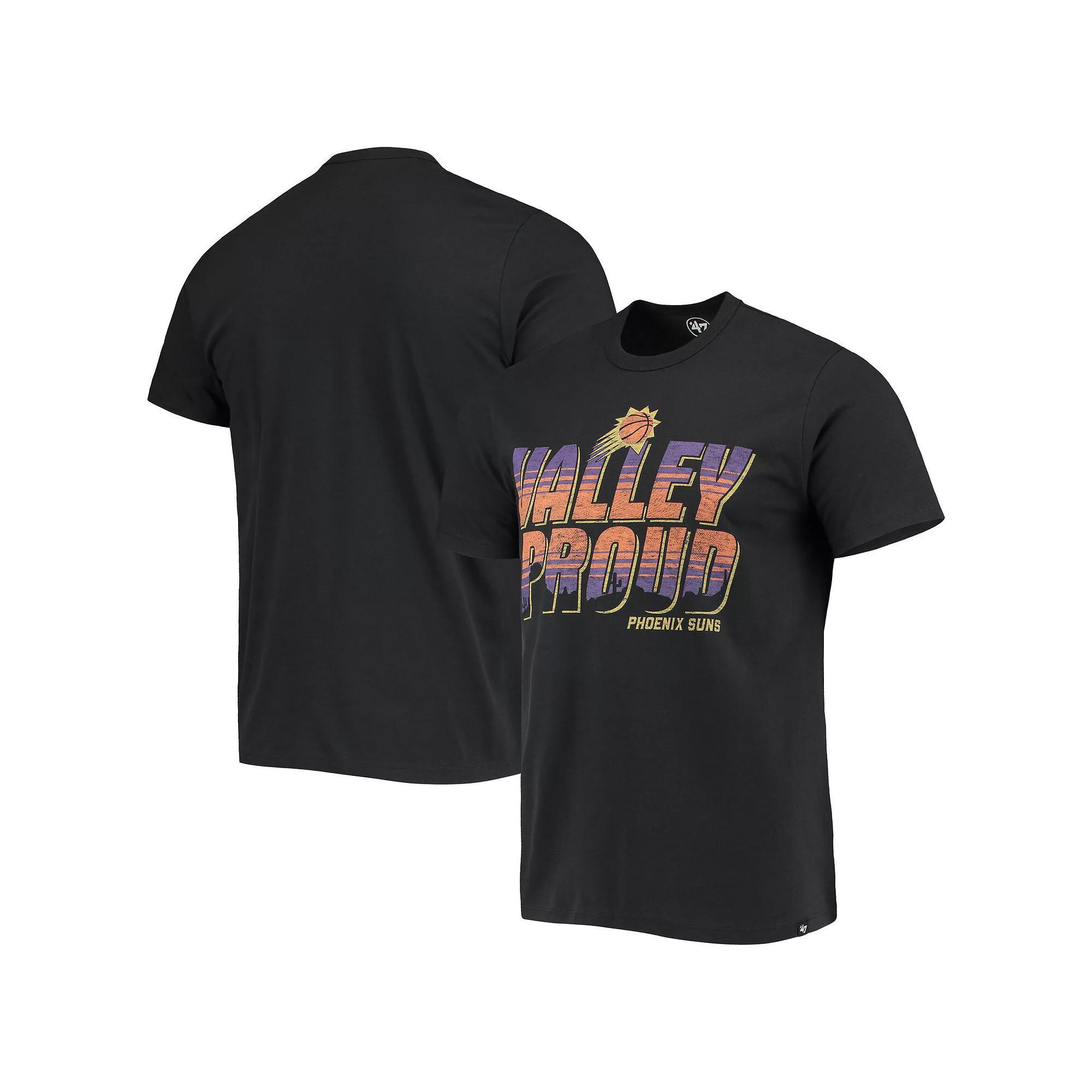 Men's '47 Black Phoenix Suns Hometown Regional Valley Proud T-Shirt, Size: Medium, Phx Black Product Image