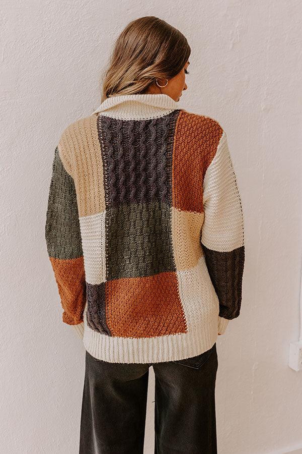 Downtown Dallas Color Block Sweater Product Image