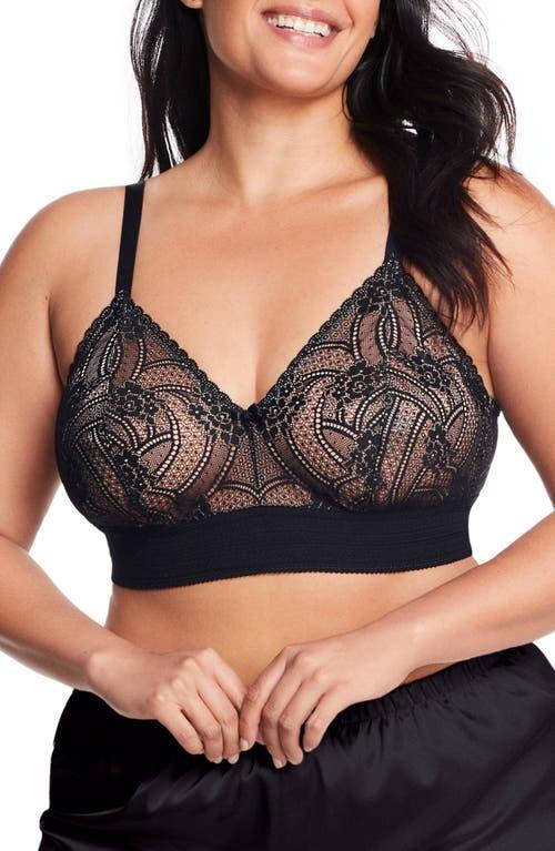 Plus Size Glamorise Full Figure Gramercy Luxe Lace Wireless Bralette 7012, Womens Product Image