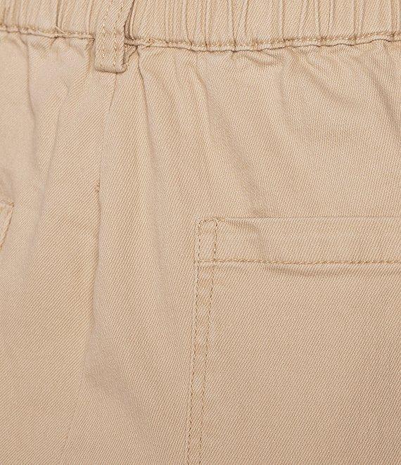 Skies Are Blue Washed Cotton Twill High Rise Carpenter Wide Leg Pants Product Image