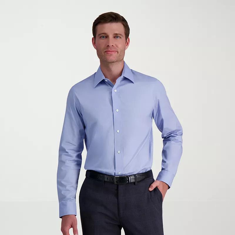 Mens Haggar Premium Comfort Slim Fit Wrinkle Resistant Dress Shirt Product Image