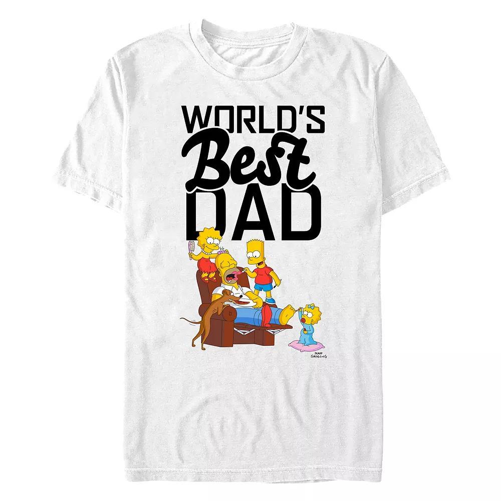 Men's The Simpson's World's Best Dad Scene Graphic Tee,  Product Image