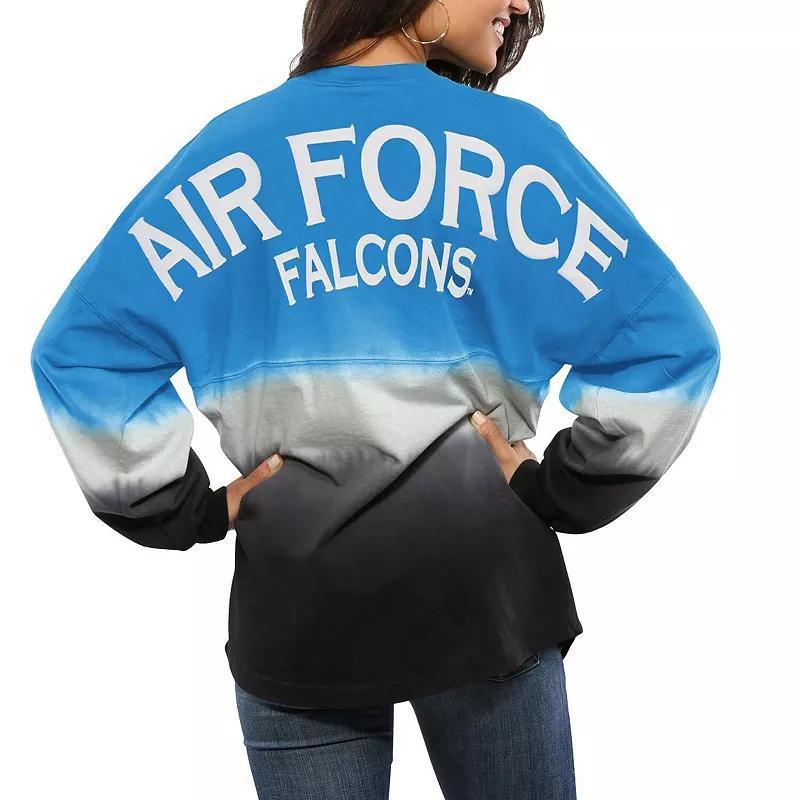 Womens Royal Air Force Falcons Ombre Long Sleeve Dip-Dyed Spirit Jersey Product Image