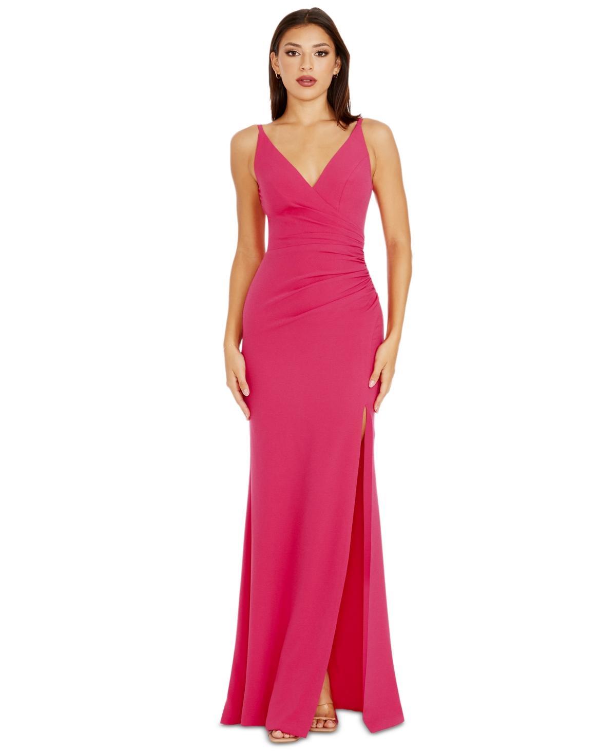 Womens Jordan Sleeveless Ruched Gown Product Image