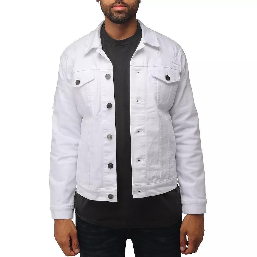 Men's Xray Washed Ripped Denim Jacket,  Product Image