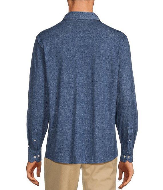 Hart Schaffner Marx State Street Essentials Albini 4FLEX Long Sleeve Solid Coat Front Shirt Product Image