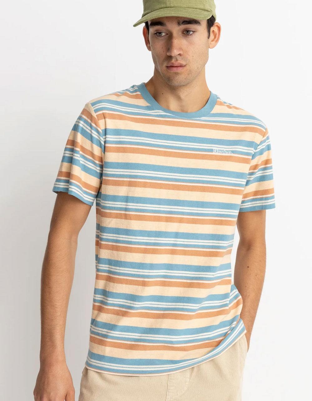 RHYTHM Everyday Mens Stripe Tee Product Image