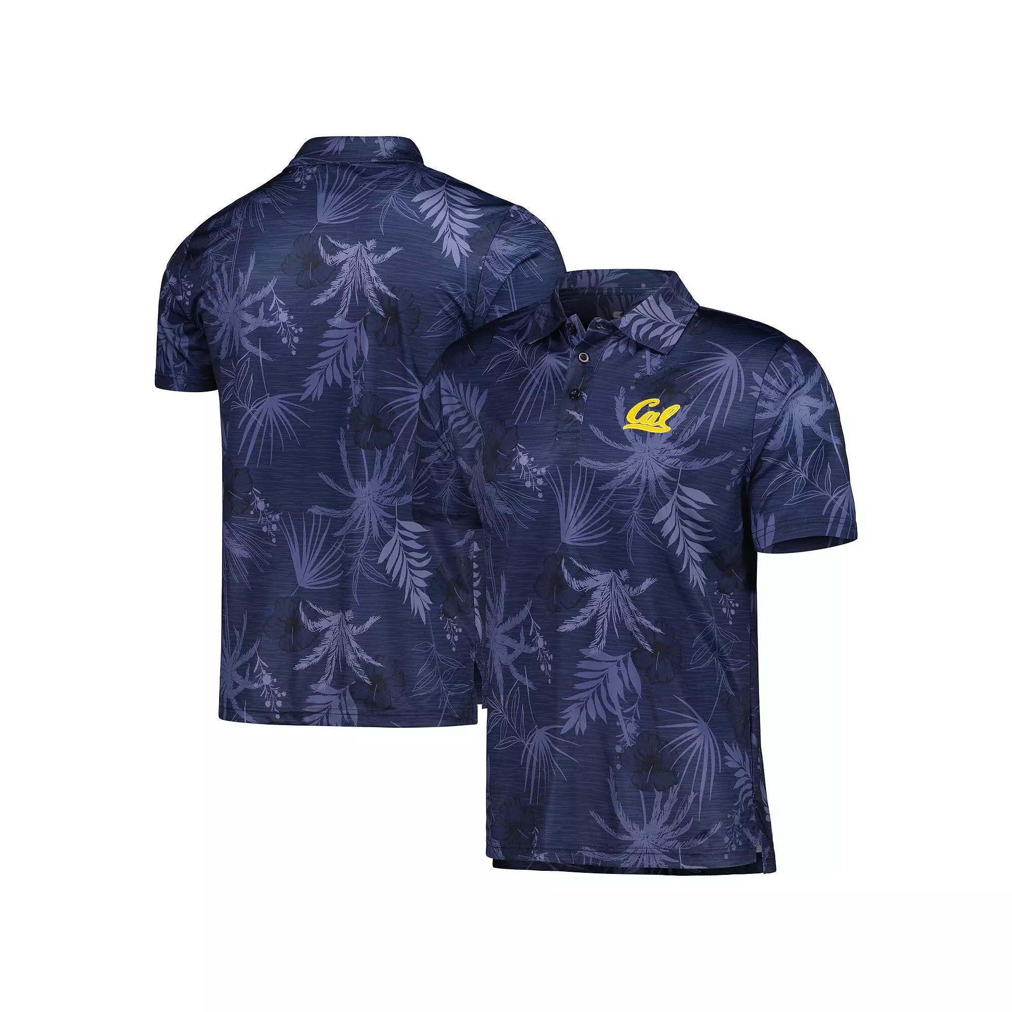 Men's Colosseum Navy Cal Bears Palms Team Polo,  Product Image
