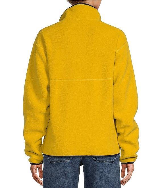 L.L.Bean Bean's Classic Fleece Stand Collar Long Sleeve Stretch Binding Side Pocket Snap Placket Pullover Product Image