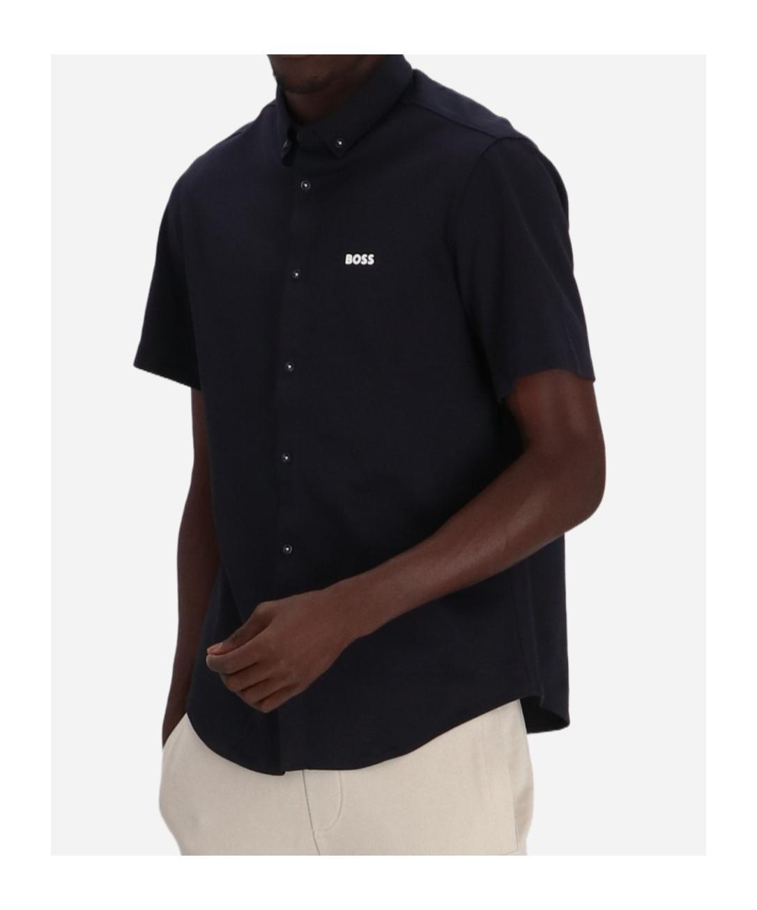 HUGO BOSS Short-sleeved Shirt In Black Product Image