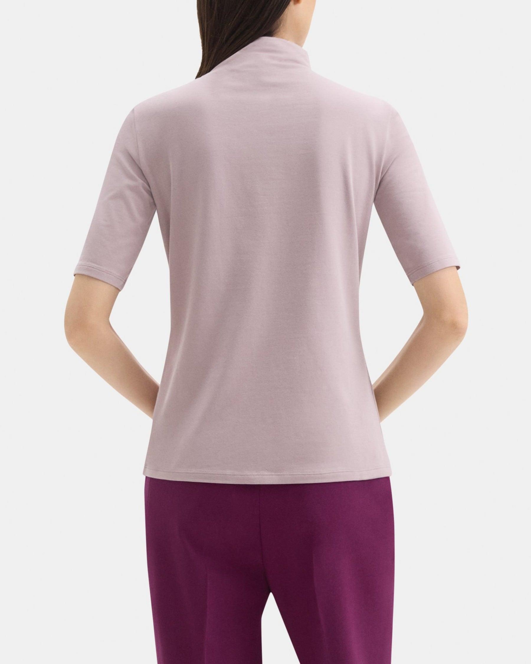 Turtleneck Tee in Pima Cotton Jersey Product Image