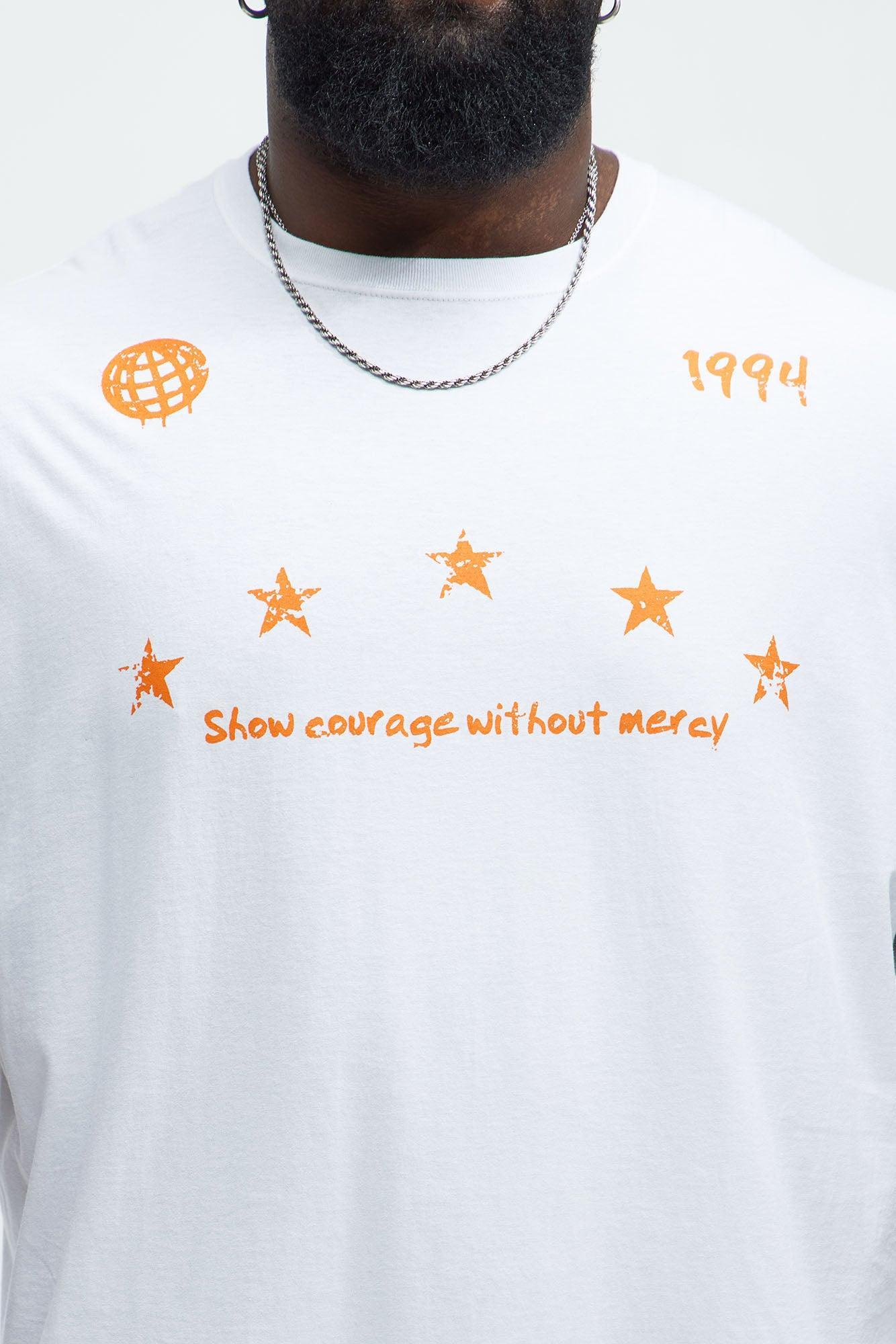 Show Courage Short Sleeve Tee - White Product Image