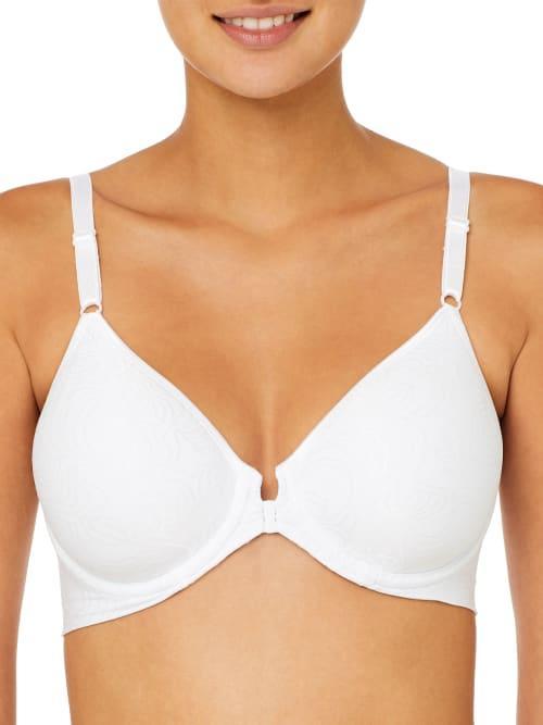 Bali Comfort Revolution Full-Figure Front-Closure Shaping Underwire Bra DF3P66, Women's, Size: 36 B, Warm Silver Product Image