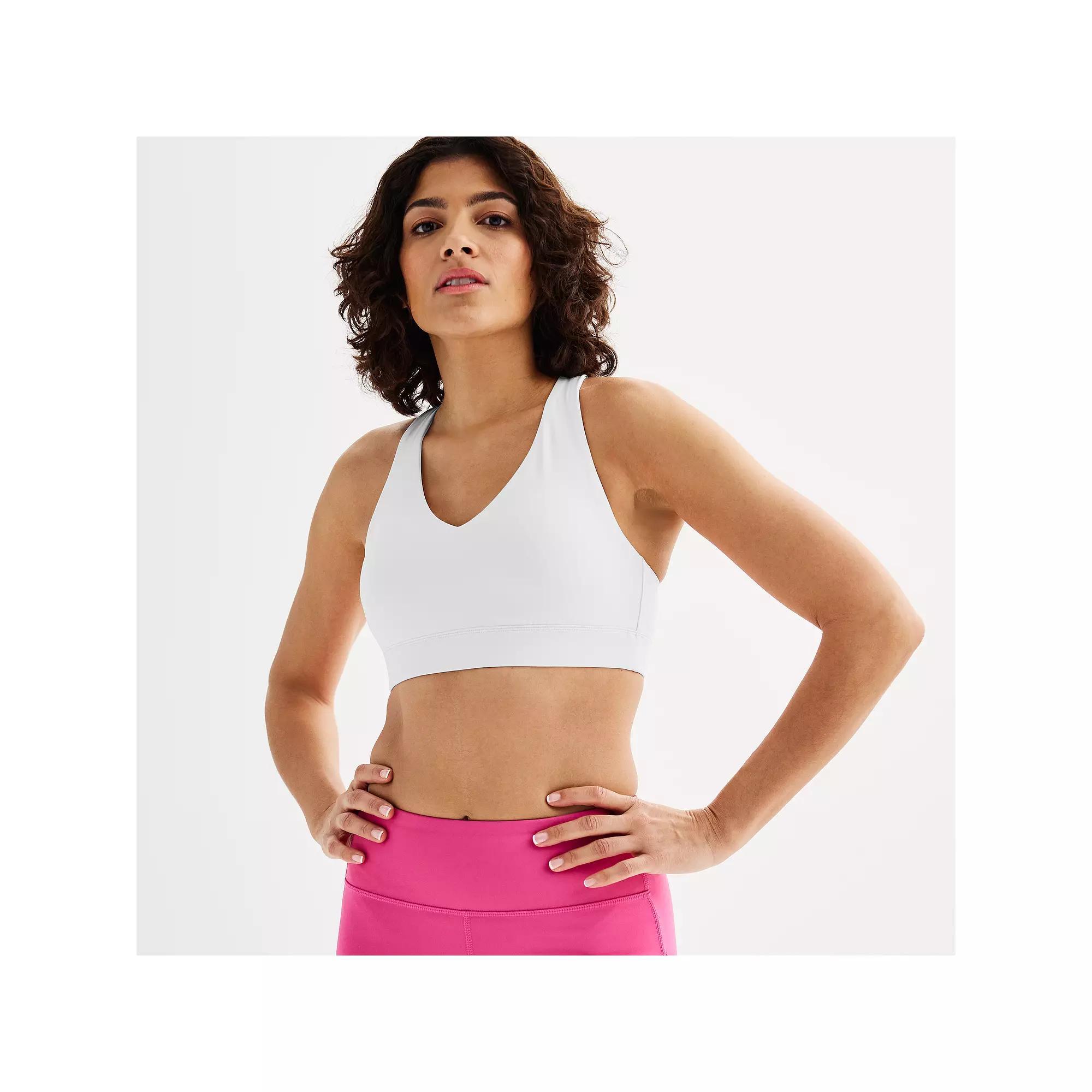 Tek Gear® Ultrastretch Medium-Impact V-Neck Sports Bra, Women's,  Product Image