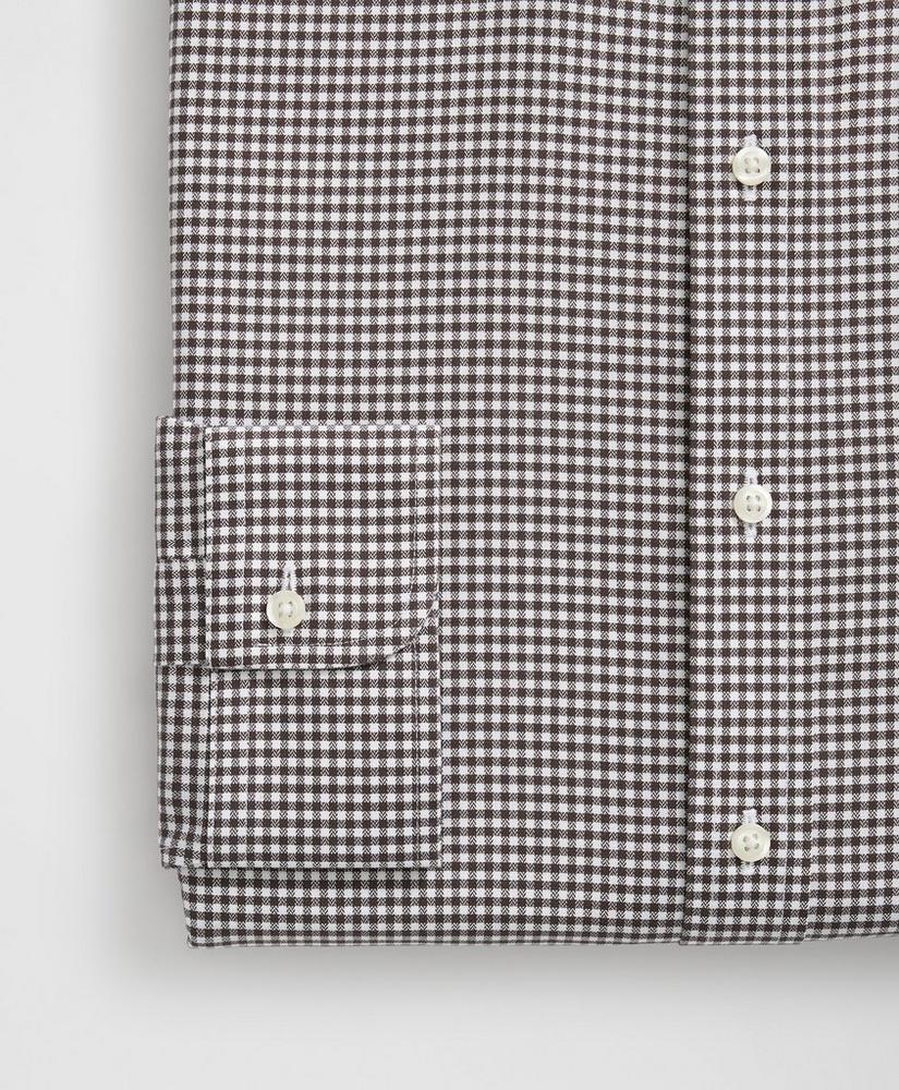 Stretch Supima® Cotton Non-Iron English Spread Collar, Gingham Dress Shirt Product Image