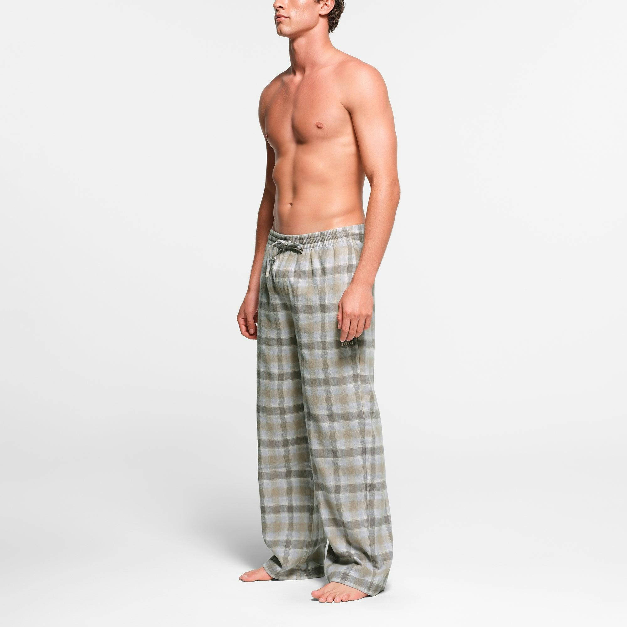 FLANNEL SLEEP MENS PANT | TAUPE PLAID Product Image