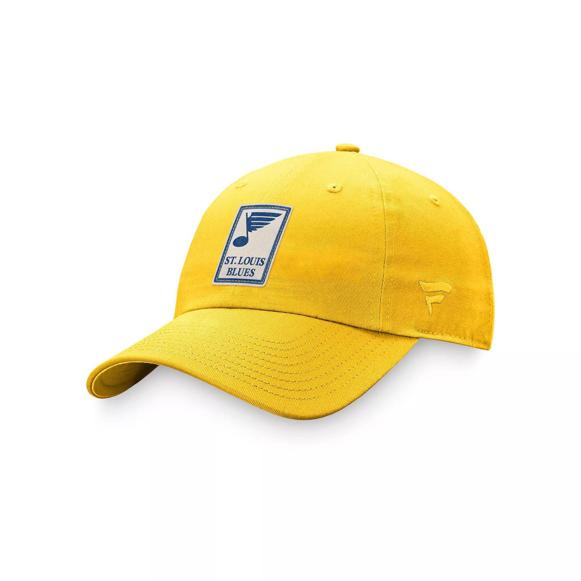 Women's Fanatics Branded Gold St. Louis Blues Heritage Vintage Adjustable Hat Product Image